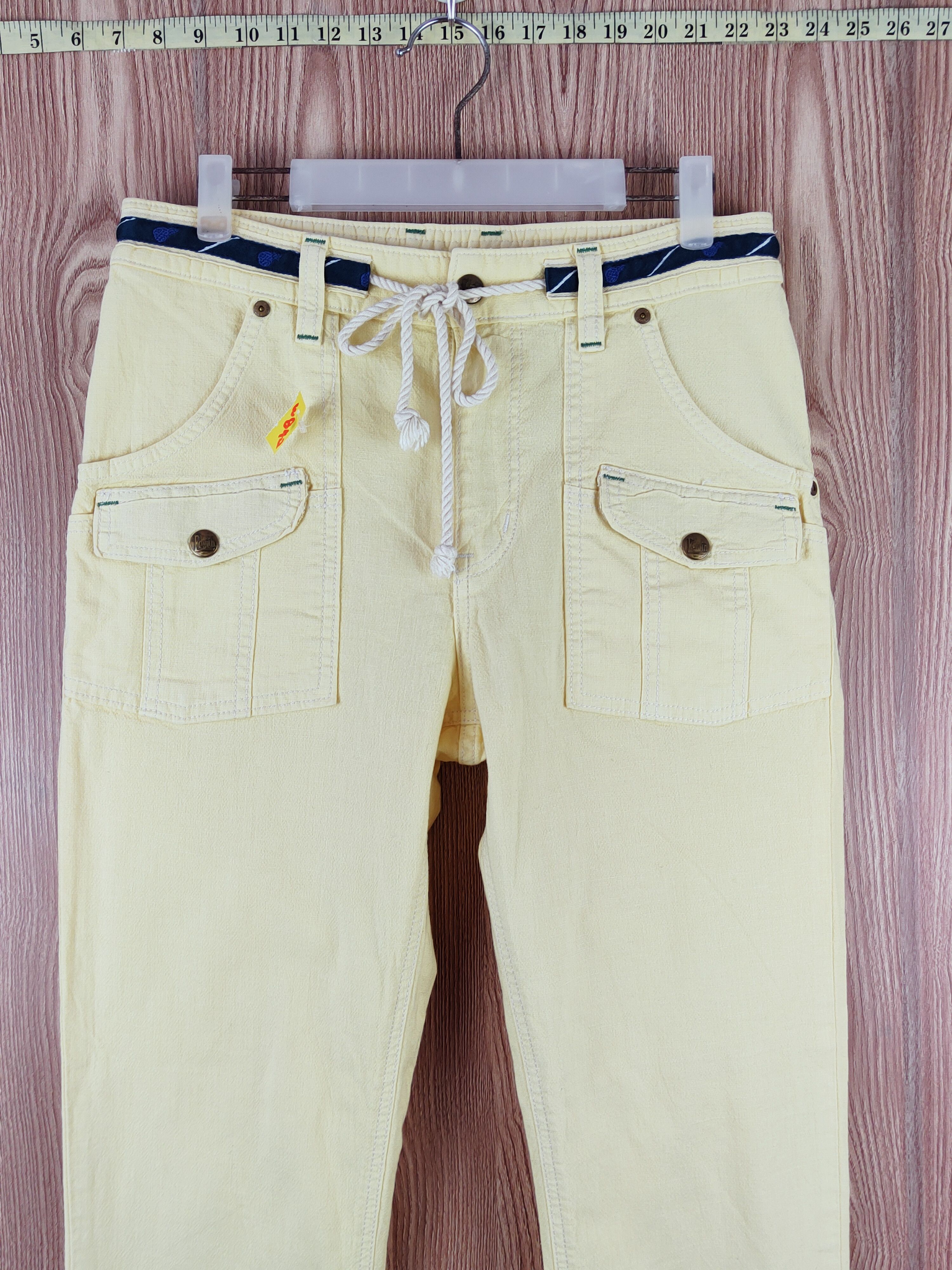 Edwin Edwin dungaree japan Yellow cargo Casual Pants #W842 Size US 29 - 2 Thumbnail