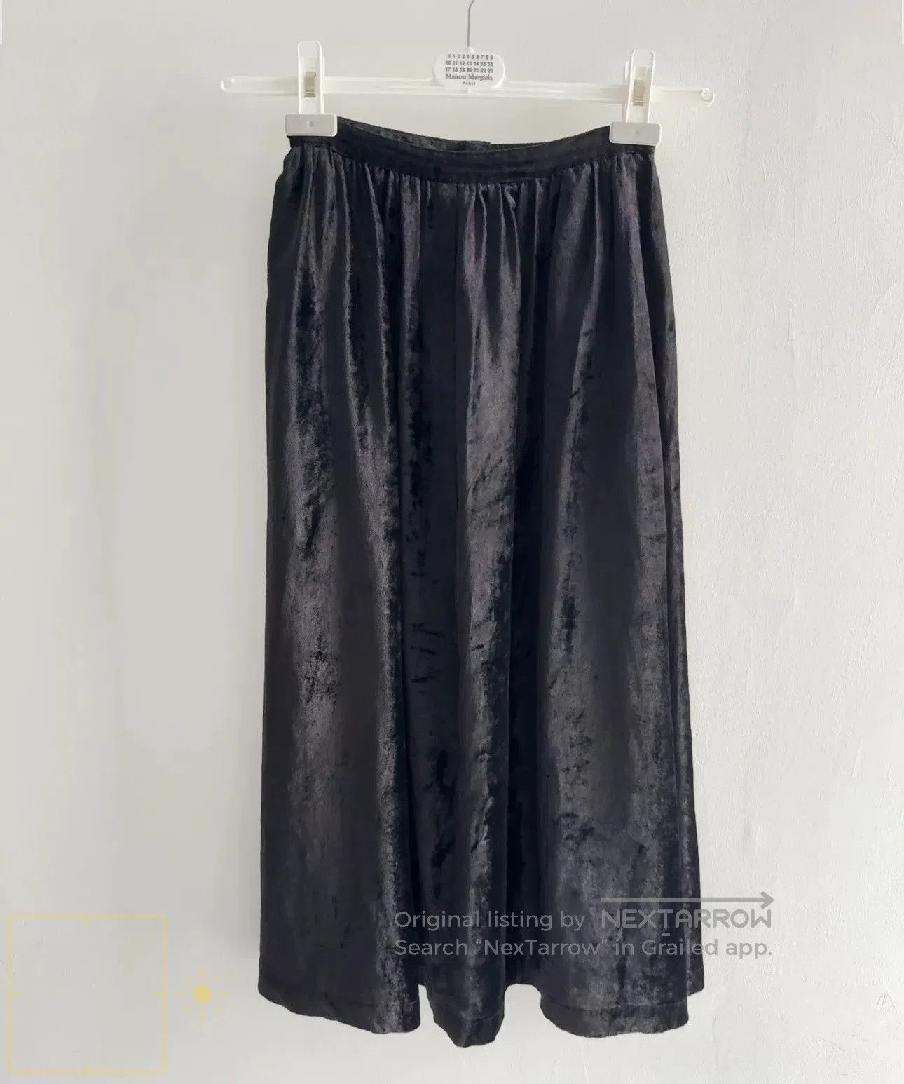 Comme des Garcons Comme des Garçons Black Velvet Skirt. Size 23" - 1 Thumbnail