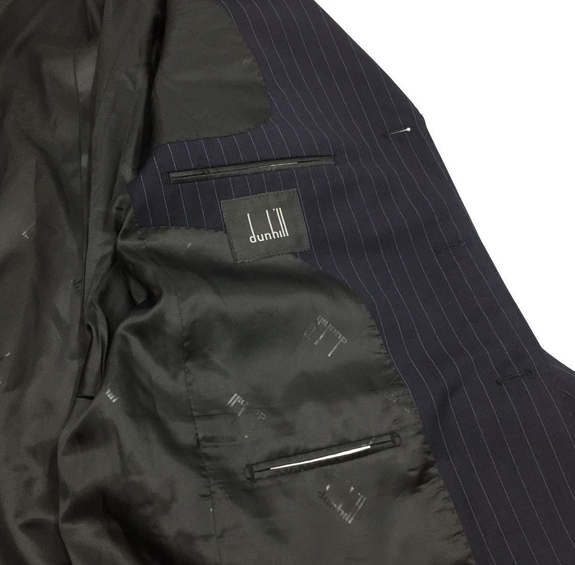 Alfred Dunhill × Designer Dunhill Classic Wool Blazer Men’s Black Jacket Size 52R - 15 Thumbnail