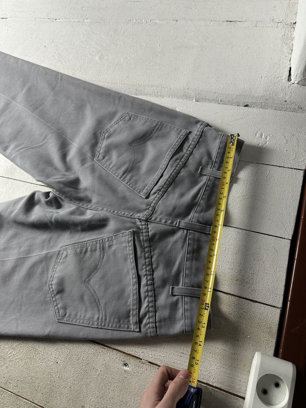 Levi's 🚨VNTG Levis Jeans STA PREST LEGEND y2k GRAY DENIM Size US 27 - 13 Thumbnail