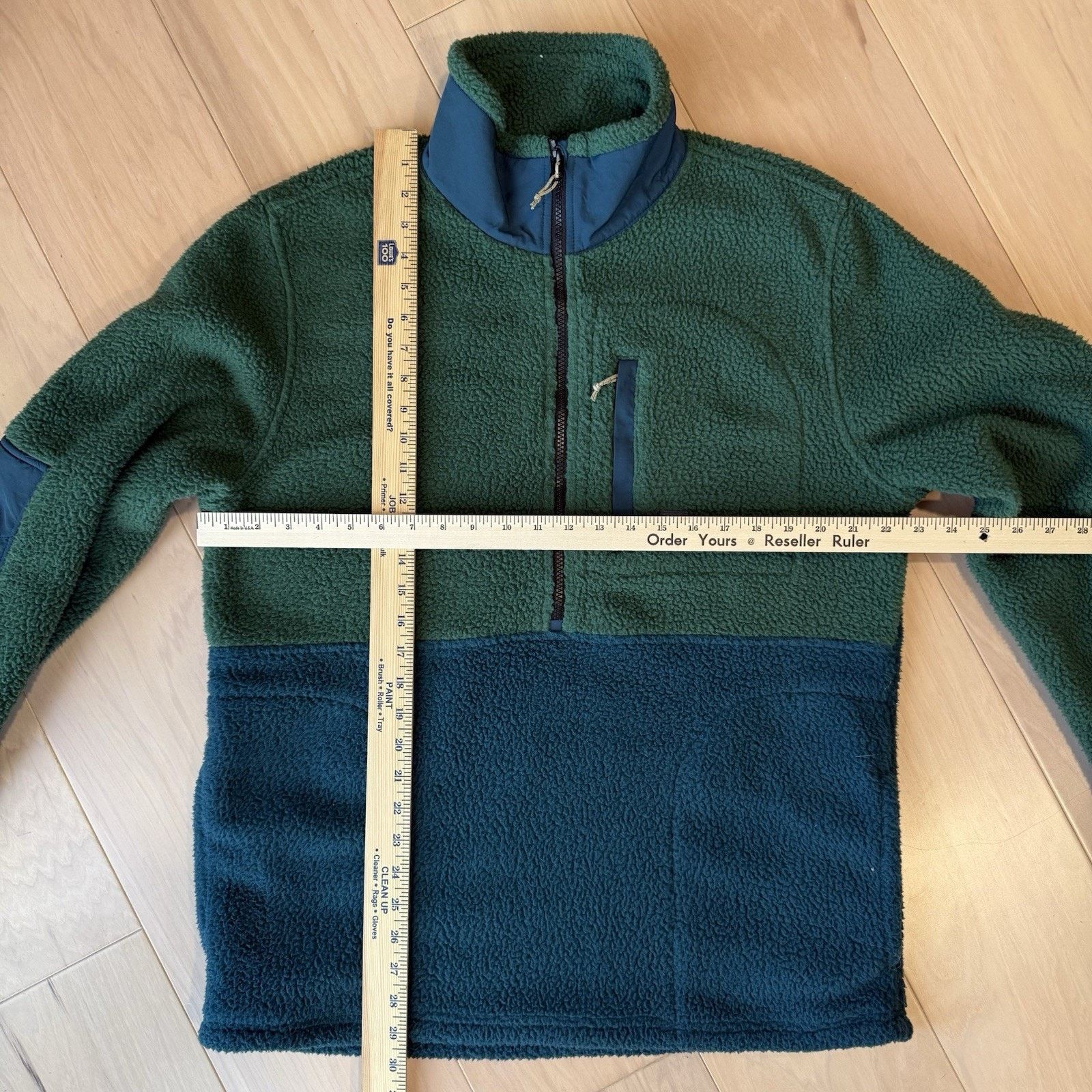 Topo Designs Topo Designs Mountain Fleece Pullover Large Green 1/2 Zip Size US L / EU 52-54 / 3 - 3 Thumbnail