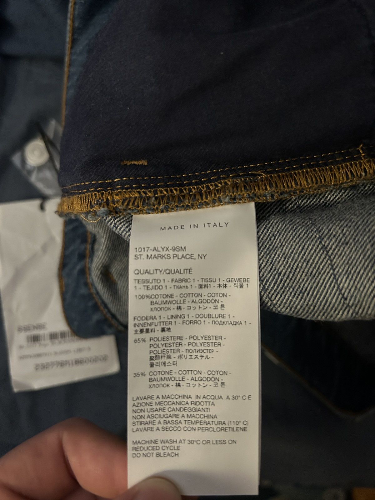 1017 ALYX 9SM × Blackmeans 1017 ALYX 9SM distressed straight-leg jeans Size US 32 / EU 48 - 8 Thumbnail