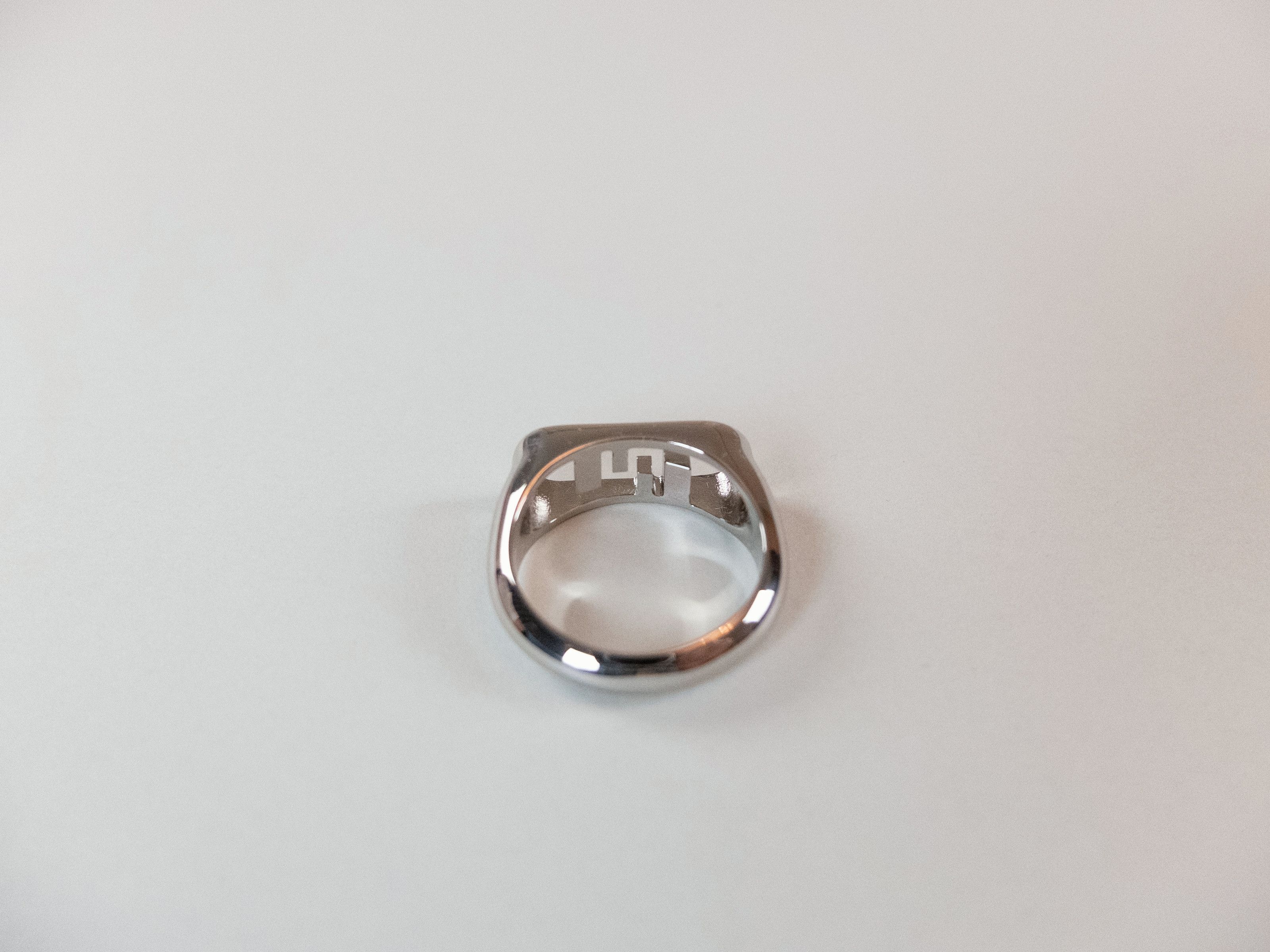 Fendi FENDI O'Lock silver tone metal FF logo ring authentic Size ONE SIZE - 7 Thumbnail