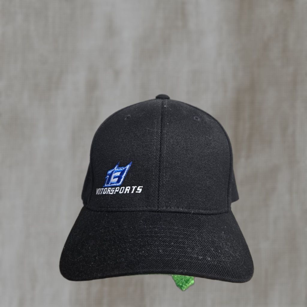 Vintage Hat Black Fitted Adult L XL - Racing Motorsports Cap - Baseball Cap - Unisex Adults - Solid Pattern Size ONE SIZE - 1 Thumbnail
