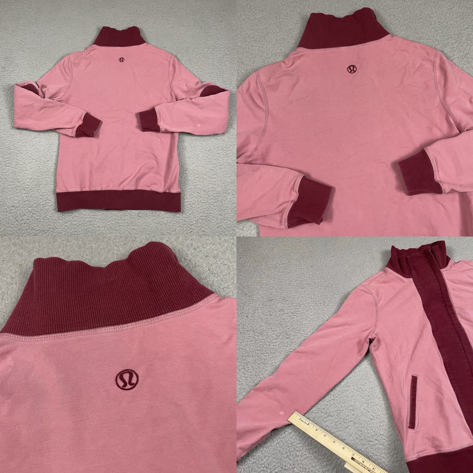 Lululemon VINTAGE Lululemon Jacket Women’s 6 Red Slalom Full Zip Quilted Athletic Jacket Pockets Logo Size M / US 6-8 / IT 42-44 - 8 Thumbnail