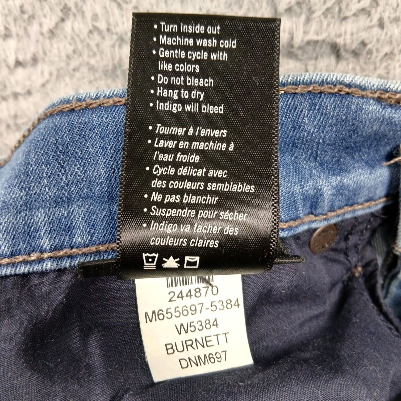 Paige PAIGE Federal Slim Straight Jeans Men's 31 Burnett Blue Rayon Blend EUC Size US 31 - 6 Thumbnail