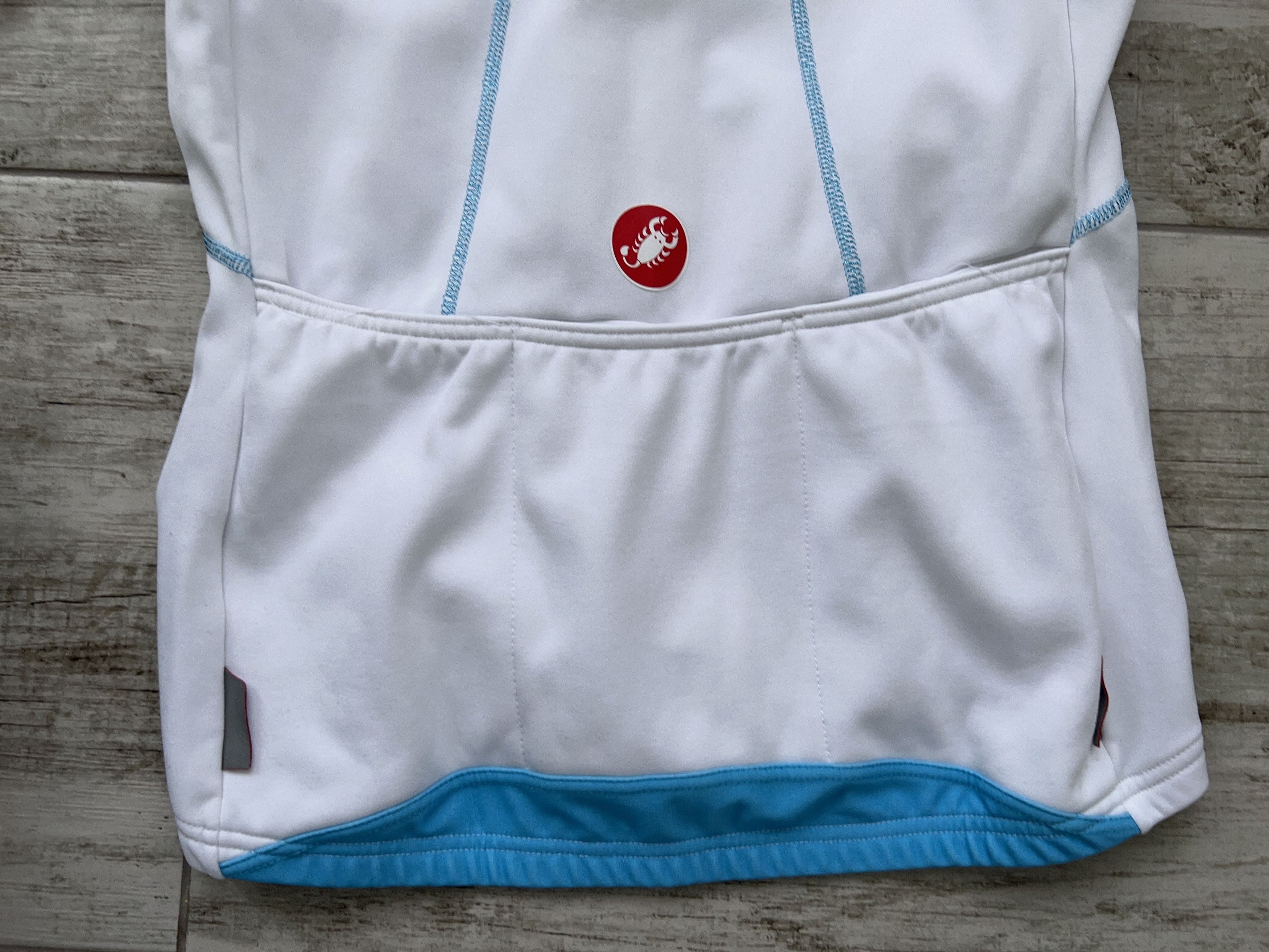 Other Castelli Cycling Fleece Jacket White Full Zip Sweater Size M Size M / US 6-8 / IT 42-44 - 12 Thumbnail