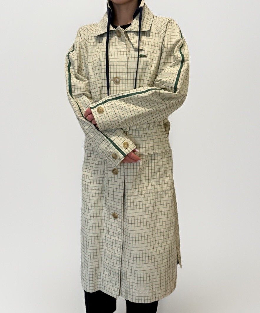 Lacoste Lacoste Trench Coat Jacket Womens Checked size 38 Size XS / US 0-2 / IT 36-38 - 6 Thumbnail