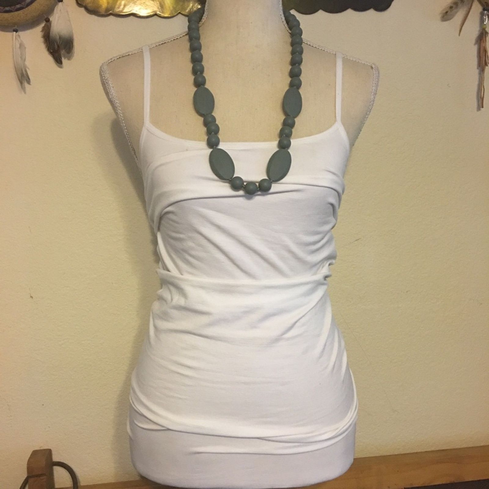 Jewelry Vintage large gray knotted rubber bead necklace Size ONE SIZE - 5 Thumbnail