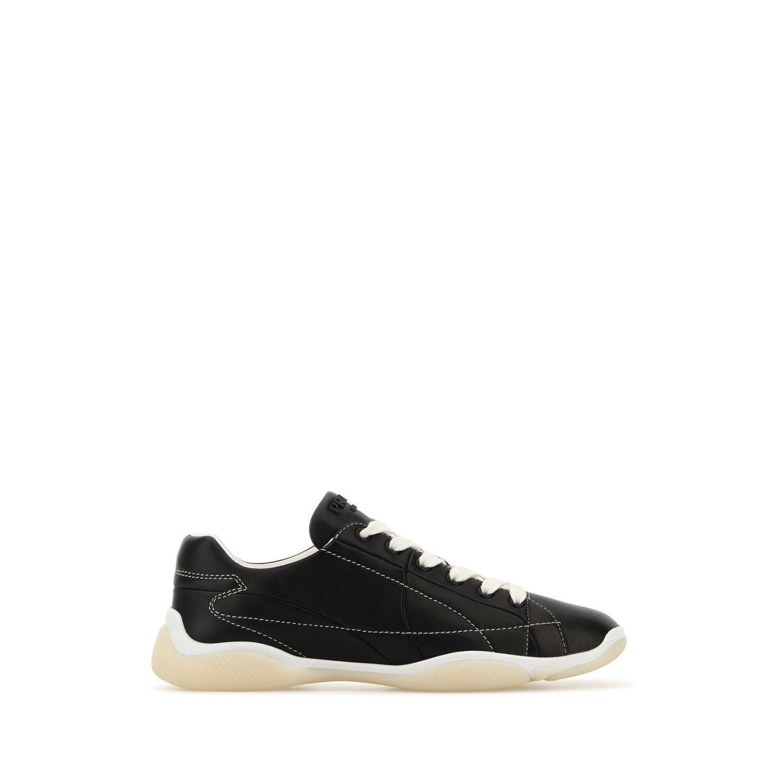 PRADA Black Leather Sneakers New And Authentic (Women's size