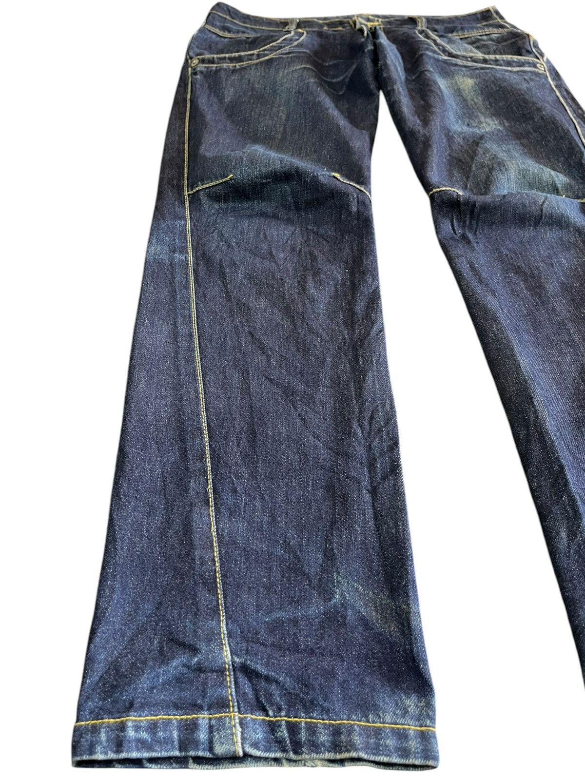 POST ARCHIVE FACTION (PAF) Vintage Japanese Brand AvantGarde Back Zipper Denim Size US 33 - 3 Thumbnail