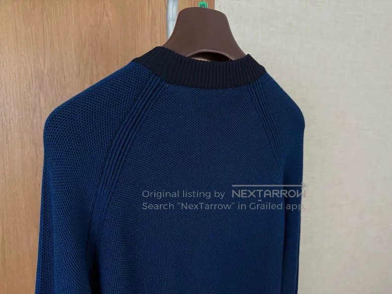 Loro Piana LORO PIANA Men's knit hoodie 70% small wool 30% silk Size US M / EU 48-50 / 2 - 4 Thumbnail