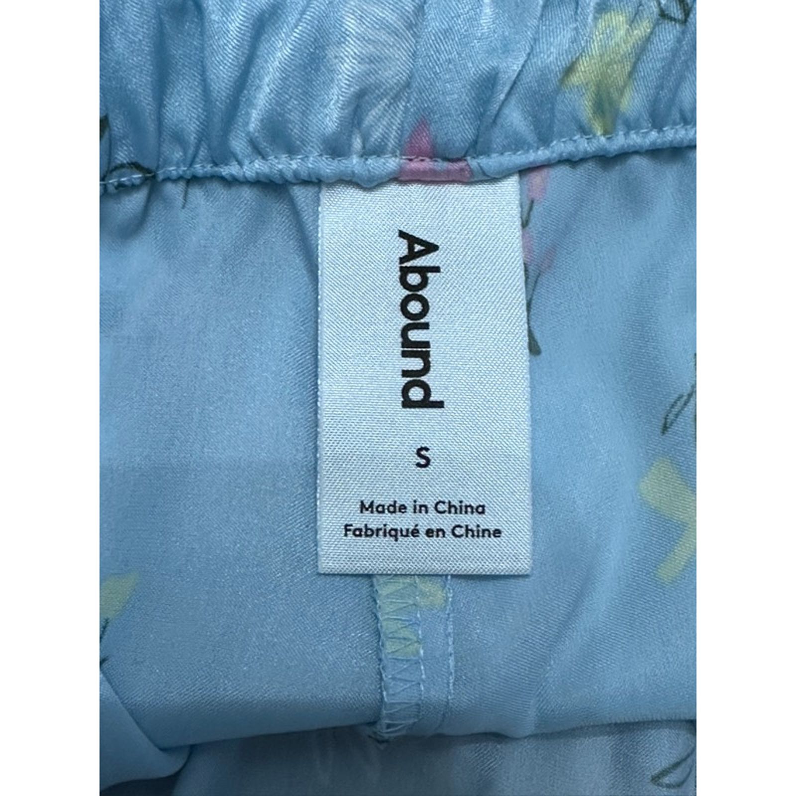 Other Abound Lounge Sleep Shorts Floral Print Pull On Blue S NWOT Size 28" / US 6 / IT 42 - 7 Thumbnail