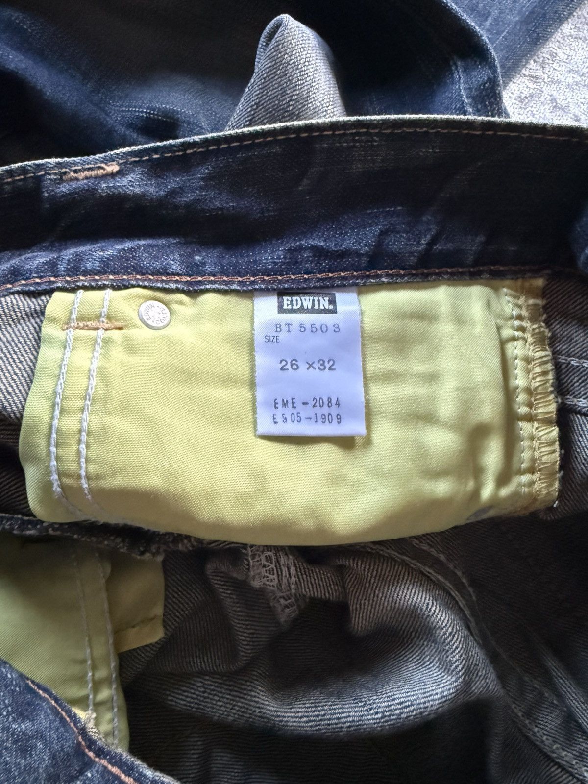 If Six Was Nine Edwin Japan 503 Studded Mud Wash Spiral Flared Jeans Size US 28 / EU 44 - 23 Thumbnail