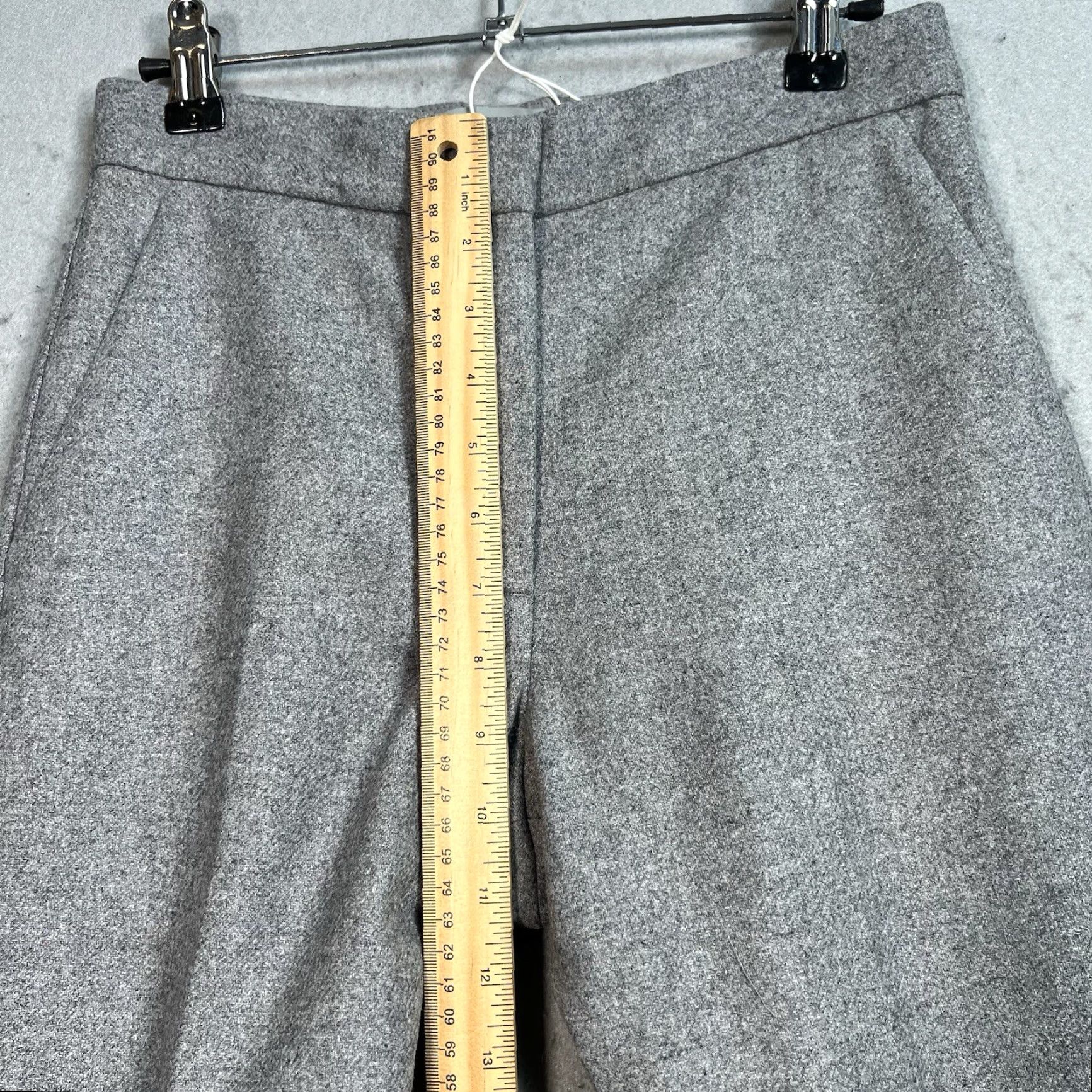 Cos NWT! Cos Wool Blend Pants Womens Size 2 Gray Slim Leg Tapered Size 26" / US 2 / IT 38 - 7 Thumbnail