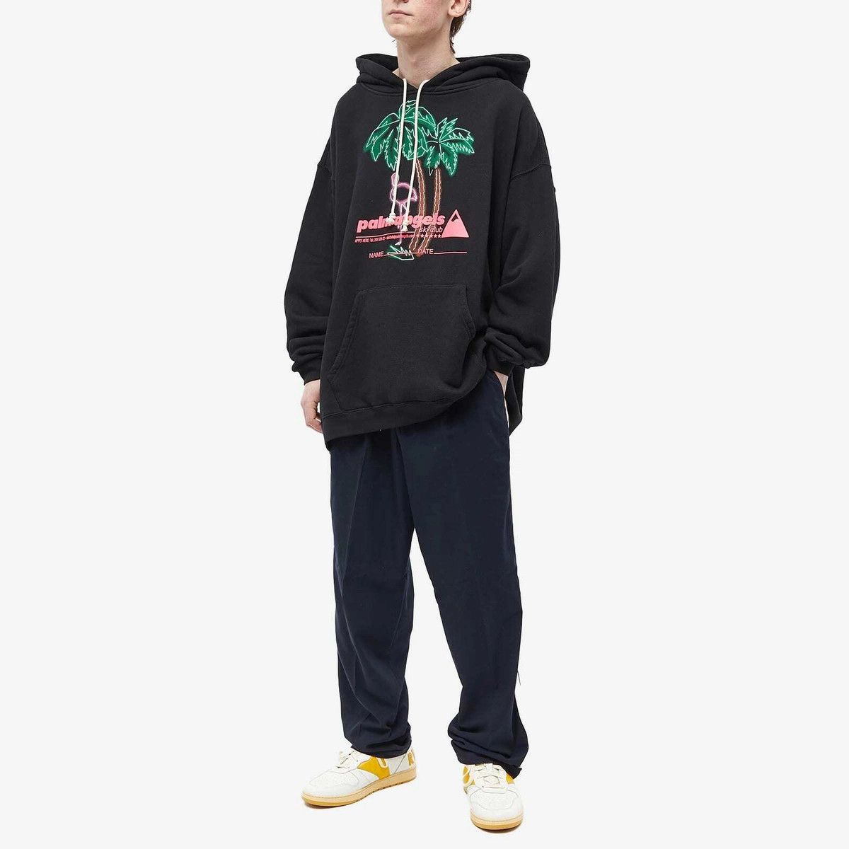 Palm Angels o1y0325 Logo Hoodie in Black Size US S / EU 44-46 / 1 - 5 Thumbnail