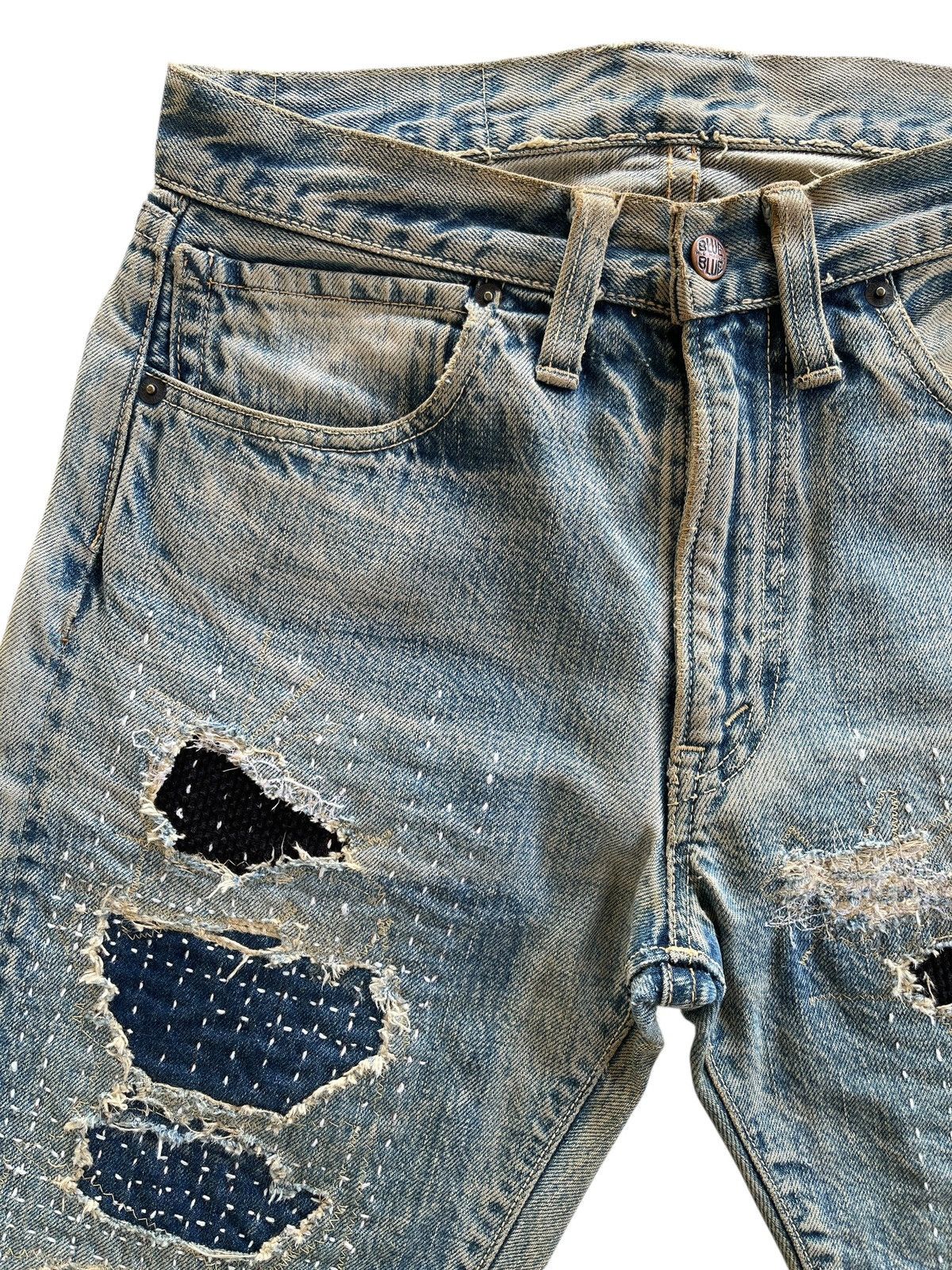 Blue Blue Japan Blue Blue Japan Sashiko Denim Size US 28 / EU 44 - 7 Thumbnail