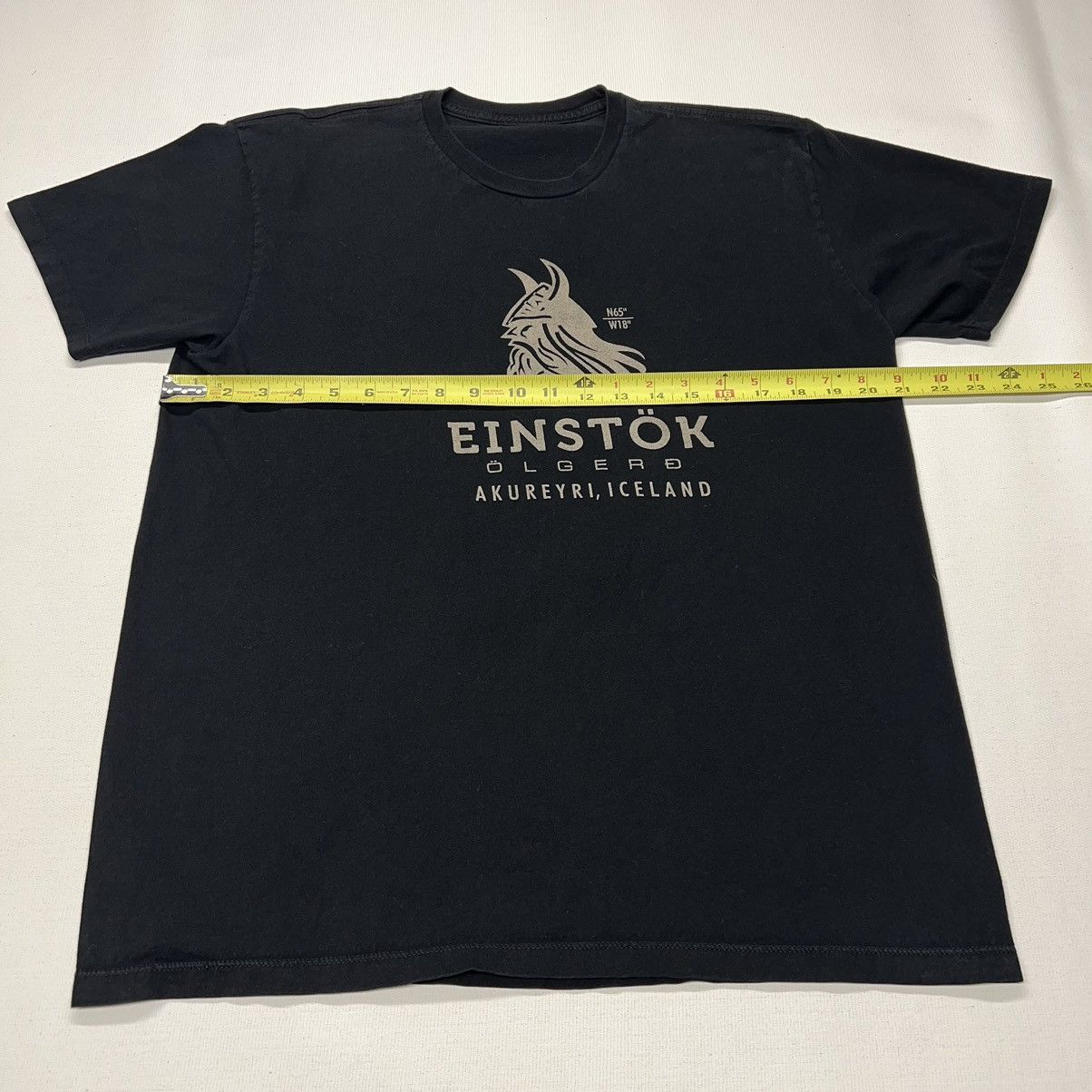 Vintage Einstok Iceland Tee Shirt Black Viking Axe Beer Bar Alcohol Size US M / EU 48-50 / 2 - 10 Thumbnail