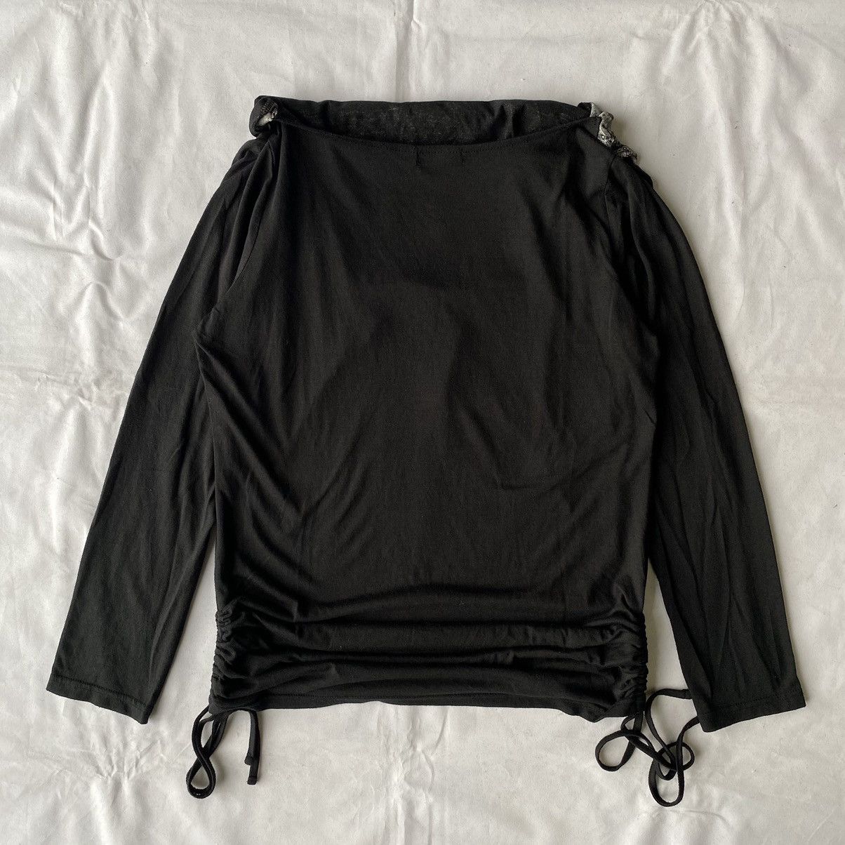 If Six Was Nine × Japanese Brand × Le Grande Bleu (L.G.B.) Japanese Street Gothic L.G.B Style Bandana Cowl Neck Tees Size US L / EU 52-54 / 3 - 11 Thumbnail