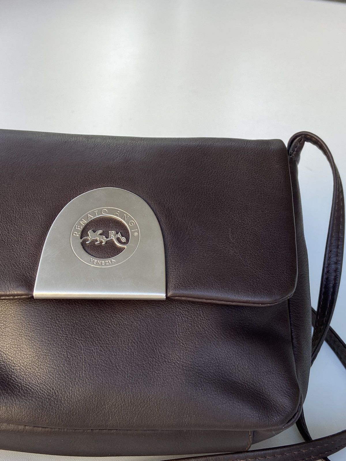 Designer RENATO ANGI FULL LEATHER SLING BAG Size ONE SIZE - 7 Thumbnail