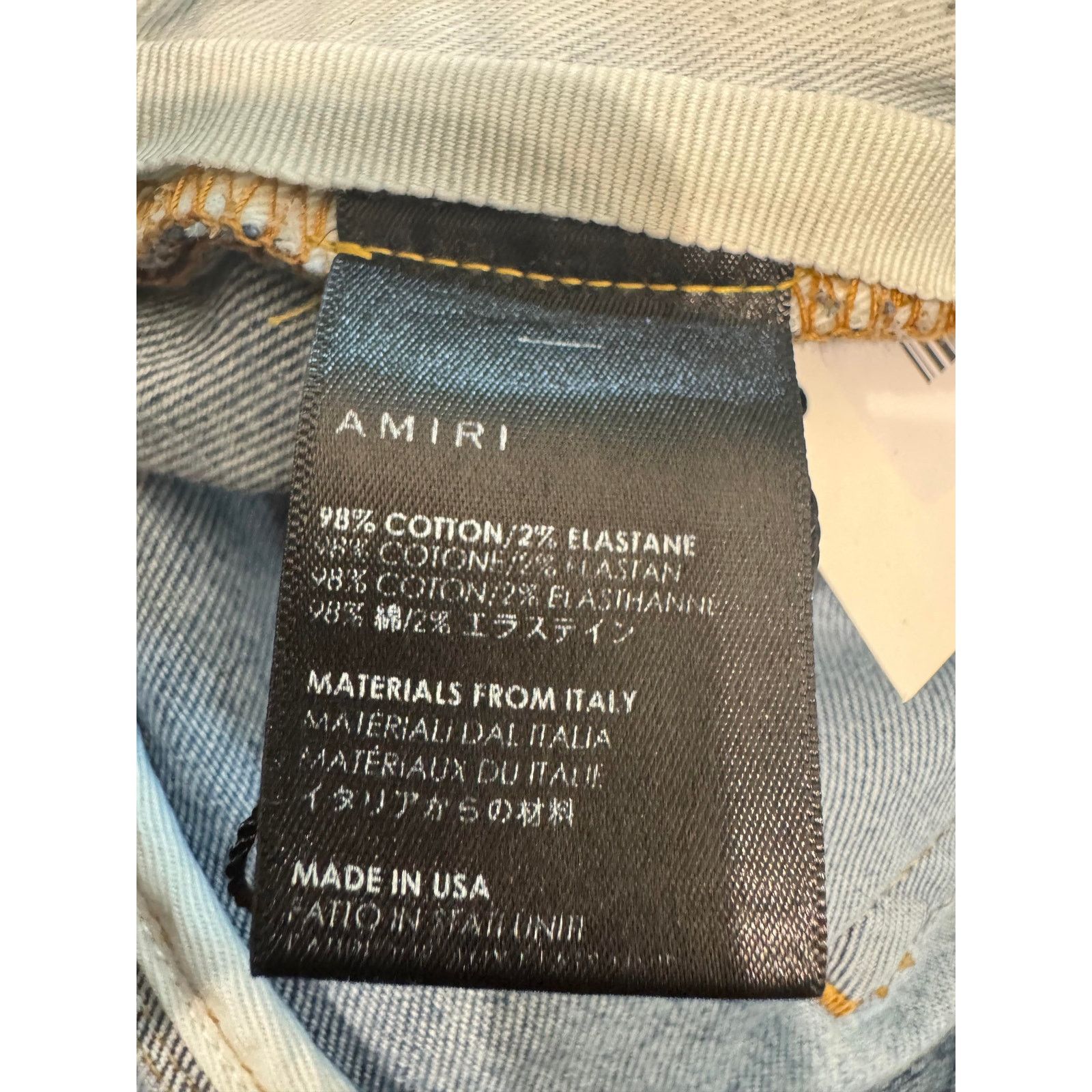 Amiri Amiri Thrasher Multi Color Light Wash Jeans Size US 32 / EU 48 - 6 Thumbnail