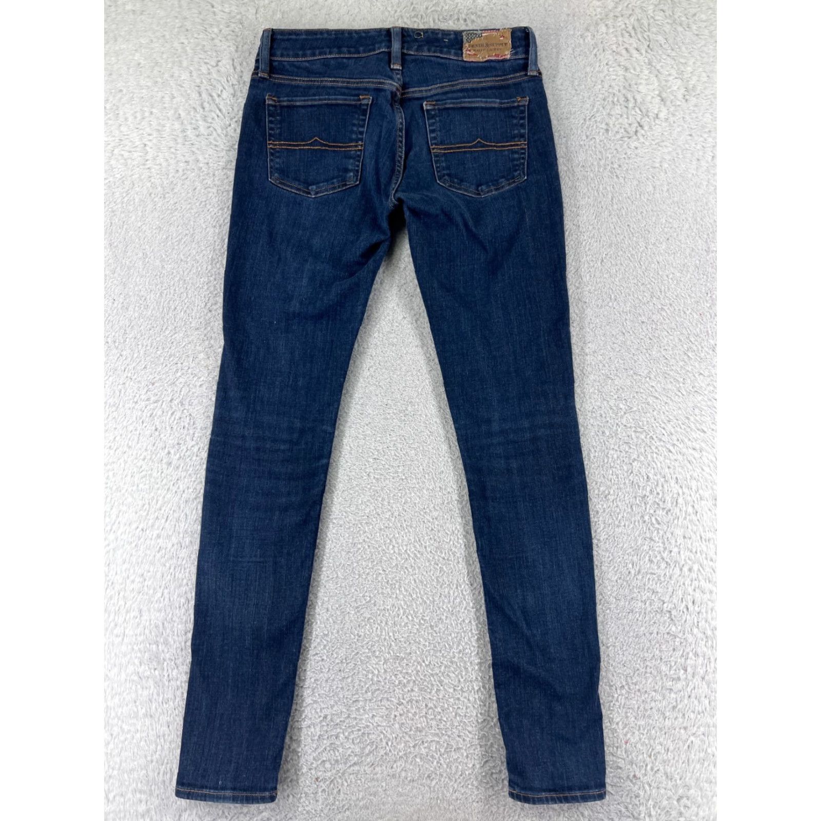 Ralph Lauren Ralph Lauren Jeans Womens 27 Blue Denim Skinny Low Rise Dark Wash Cotton Size 27" / US 4 / IT 40 - 2 Thumbnail