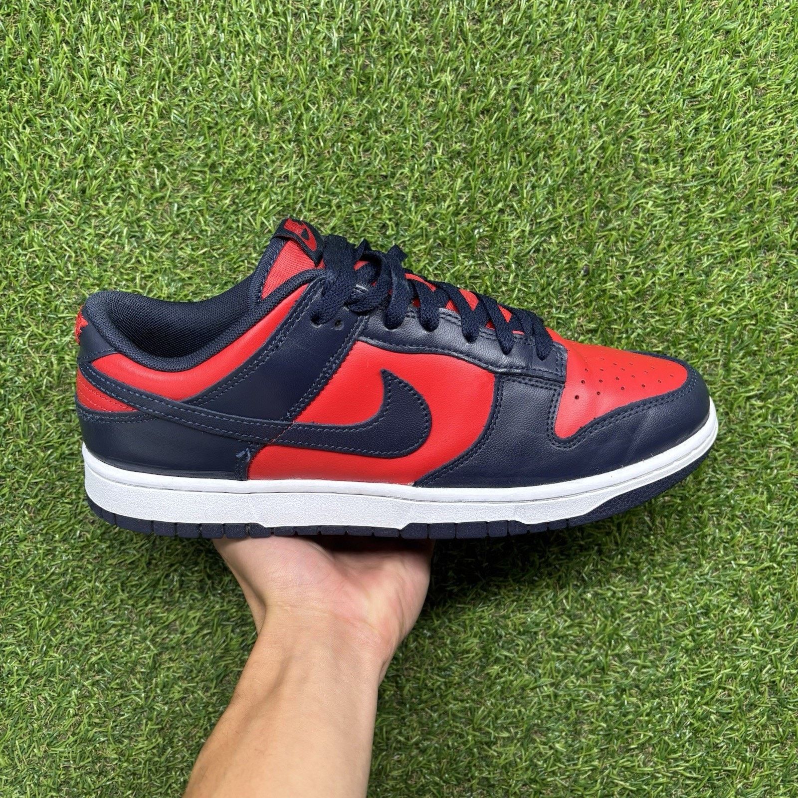 Nike Size 11 - Nike Dunk Retro 2024 Low Navy Red |GOOD CONDITION! Size US 11 / EU 44 - 2 Thumbnail