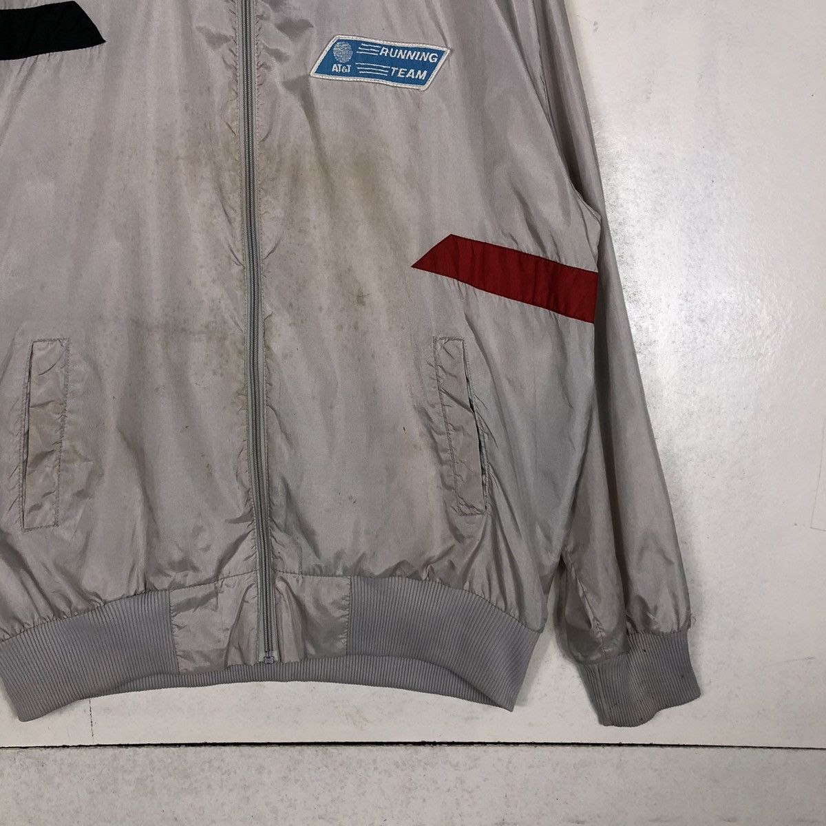 Adidas 📌VINTAGE ADIDAS ZIPPER JACKET RUNNING TEAM AT&T BIG LOGO Size US L / EU 52-54 / 3 - 6 Thumbnail