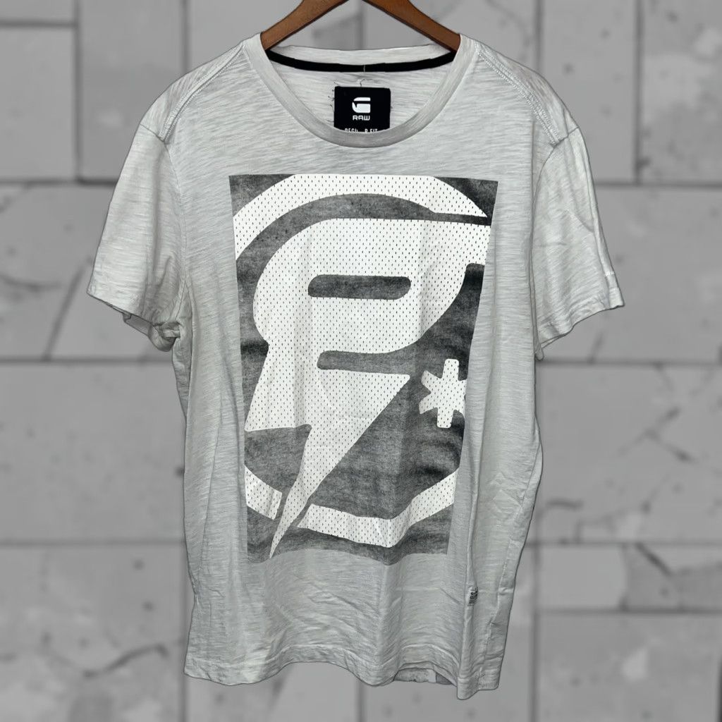 G-Star G Star Raw White Graphic T-Shirt Mens Size L Size US S / EU 44-46 / 1 - 1 Thumbnail