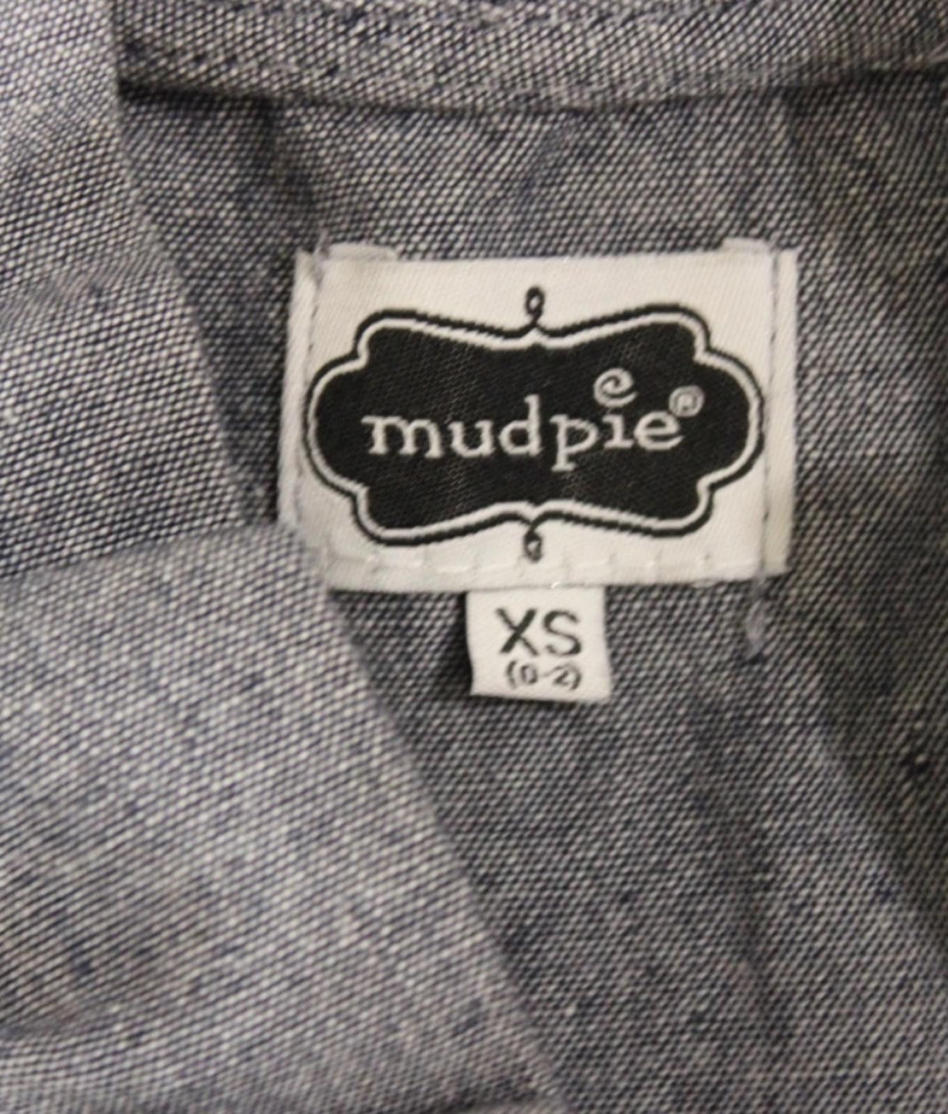 Other Mud Pie Women's Denim Long Sleeve Ruffle Collar Blouse XS Size XS / US 0-2 / IT 36-38 - 4 Thumbnail