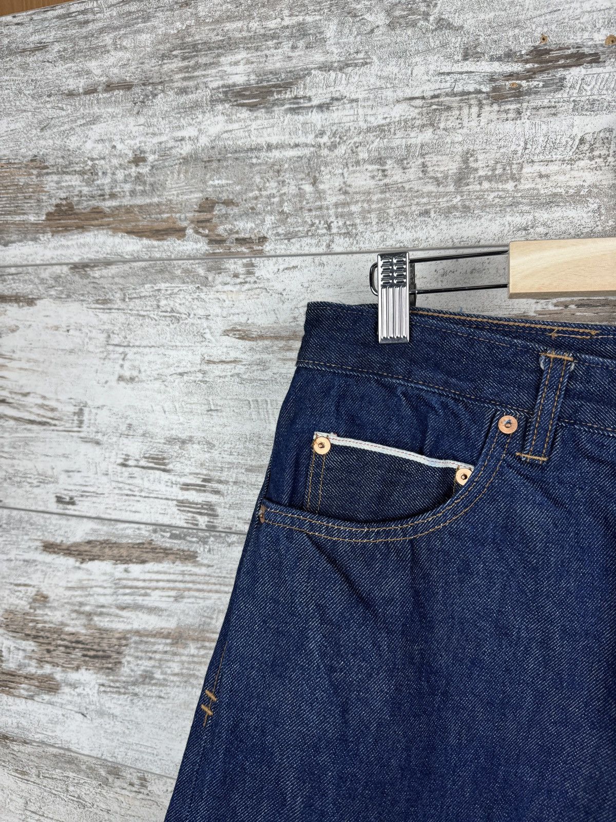 Mens Oliver Sweeney By Billiam Parker Denim Selvedge Jeans in Blue, Men's (Size 30) — image 4 of 6