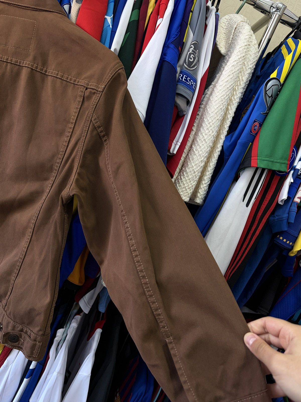 Levi's Vintage Levi’s 70503 Brown Canvas Trucker Jacket S Size US S / EU 44-46 / 1 - 14 Thumbnail