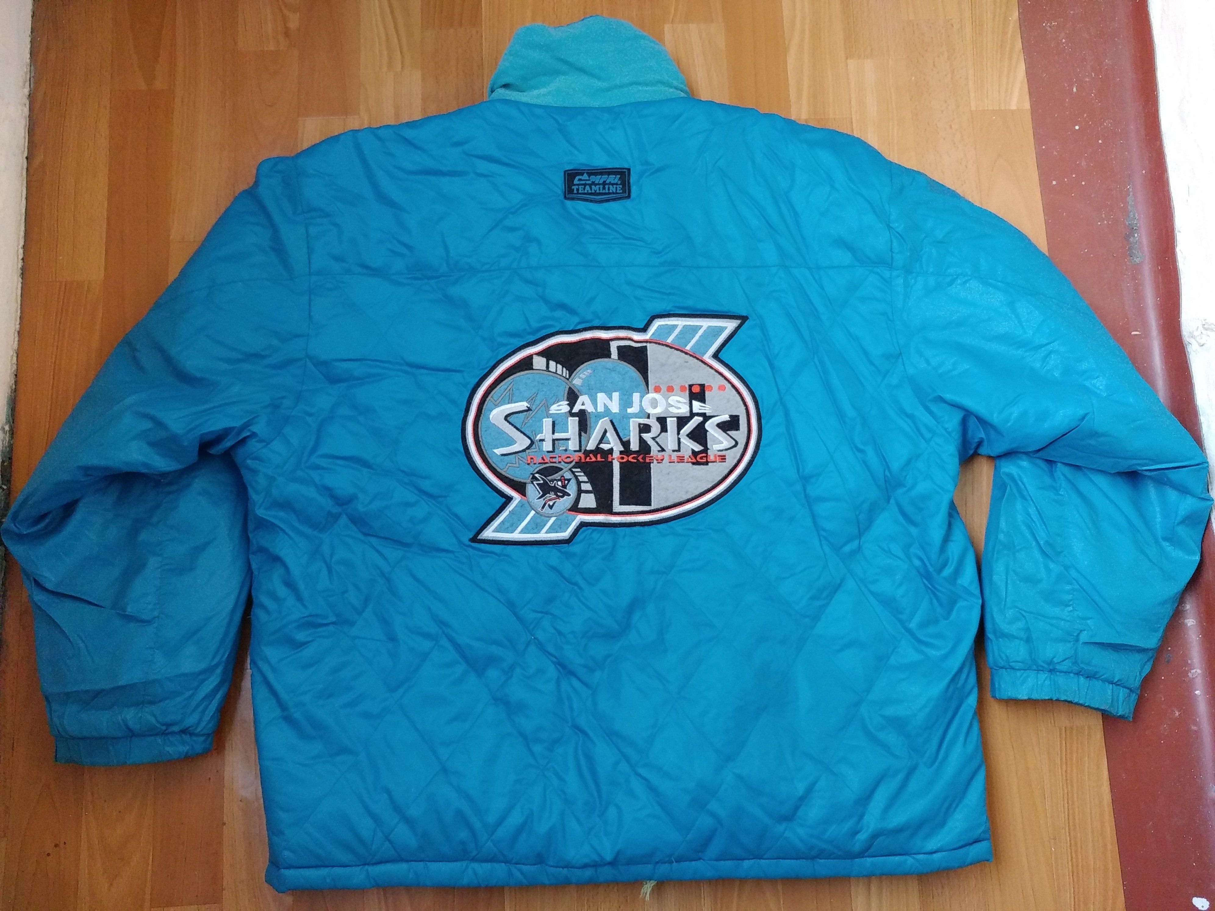 NHL × Vintage NHL San Jose Sharks jacket, vintage Campri Teamline, 90s L Size US L / EU 52-54 / 3 - 5 Thumbnail
