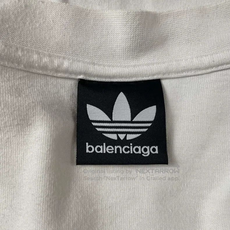 Balenciaga Balenciaga Adidas Co-Branded Embroidered Logo Short Sleeve Size US S / EU 44-46 / 1 - 4 Thumbnail