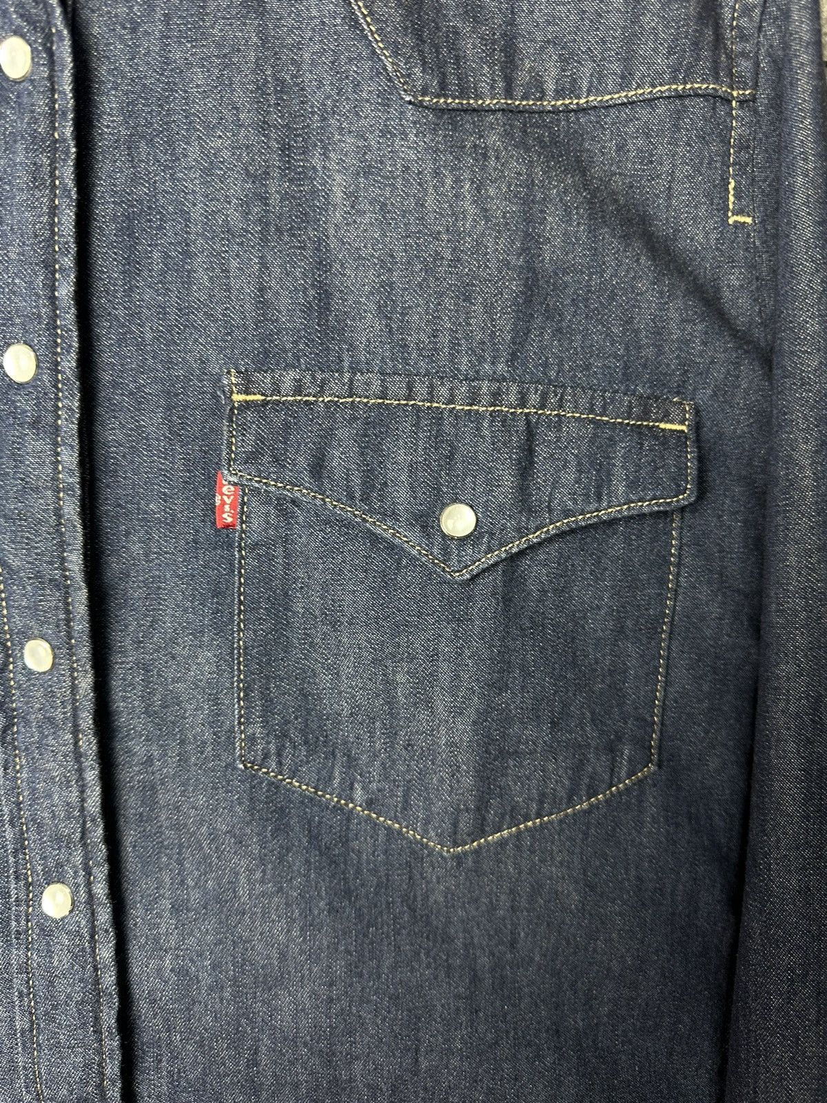 Levi's Levis Streetwear Casual Snap Button Denim Shirt Size L Size L / US 10 / IT 46 - 2 Thumbnail