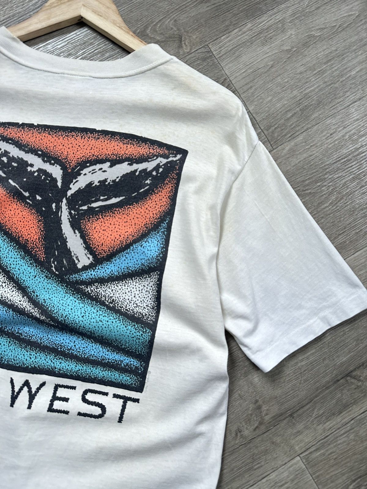 Other 🫧 Vintage 90s Crazy Shirts Key West Whale Tail Art White Size US M / EU 48-50 / 2 - 6 Thumbnail
