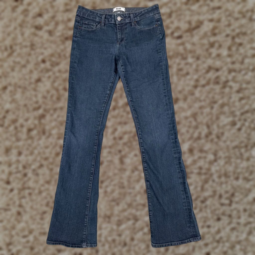 Paige VINTAGE Paige Women's Jeans Flared 29x29 Dark Blue Denim Cotton Stretch Fall Winter Womens Size 29" - 1 Thumbnail
