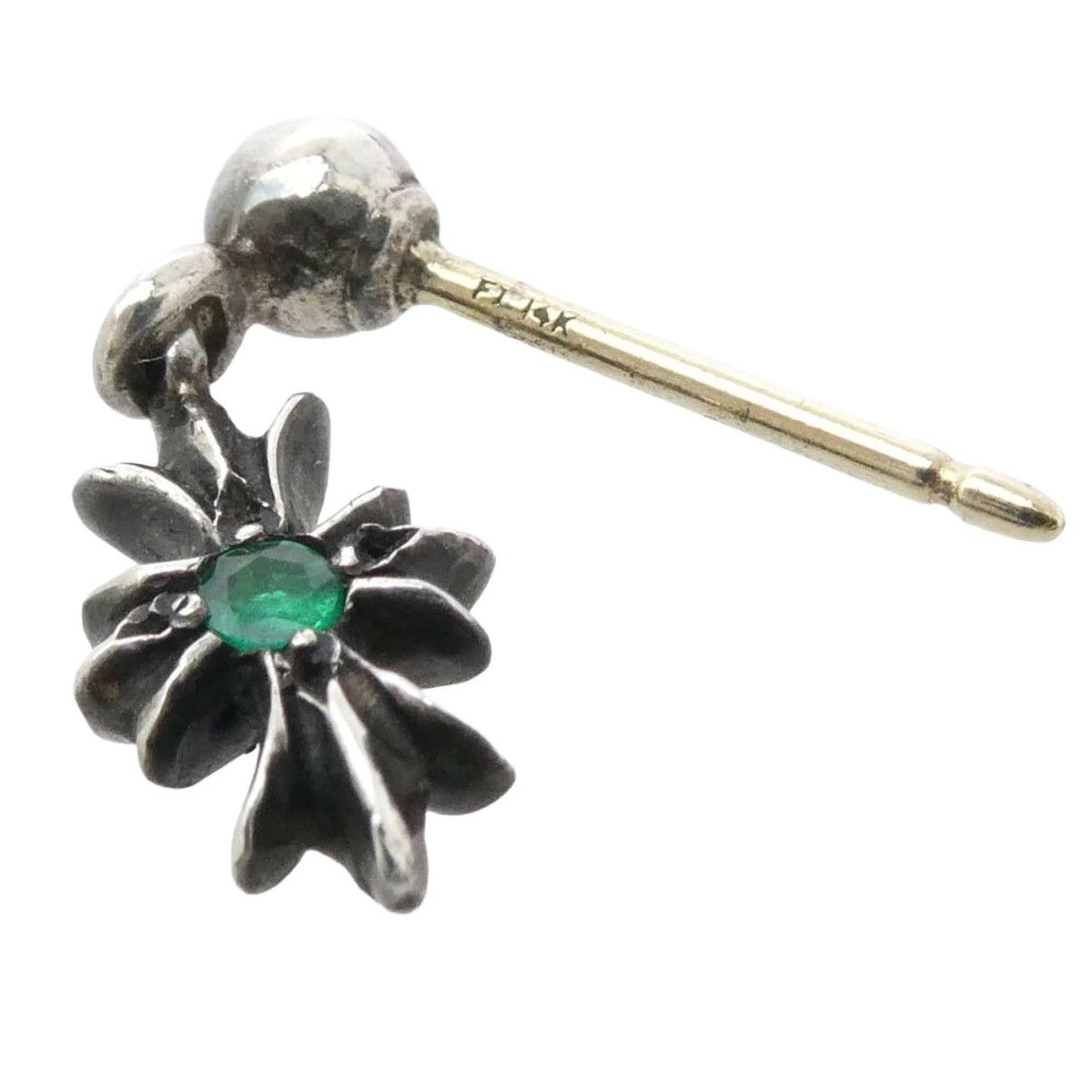 Chrome Hearts Chrome Hearts Emerald Tiny CH Cross Drop Earring Size ONE SIZE - 5 Thumbnail