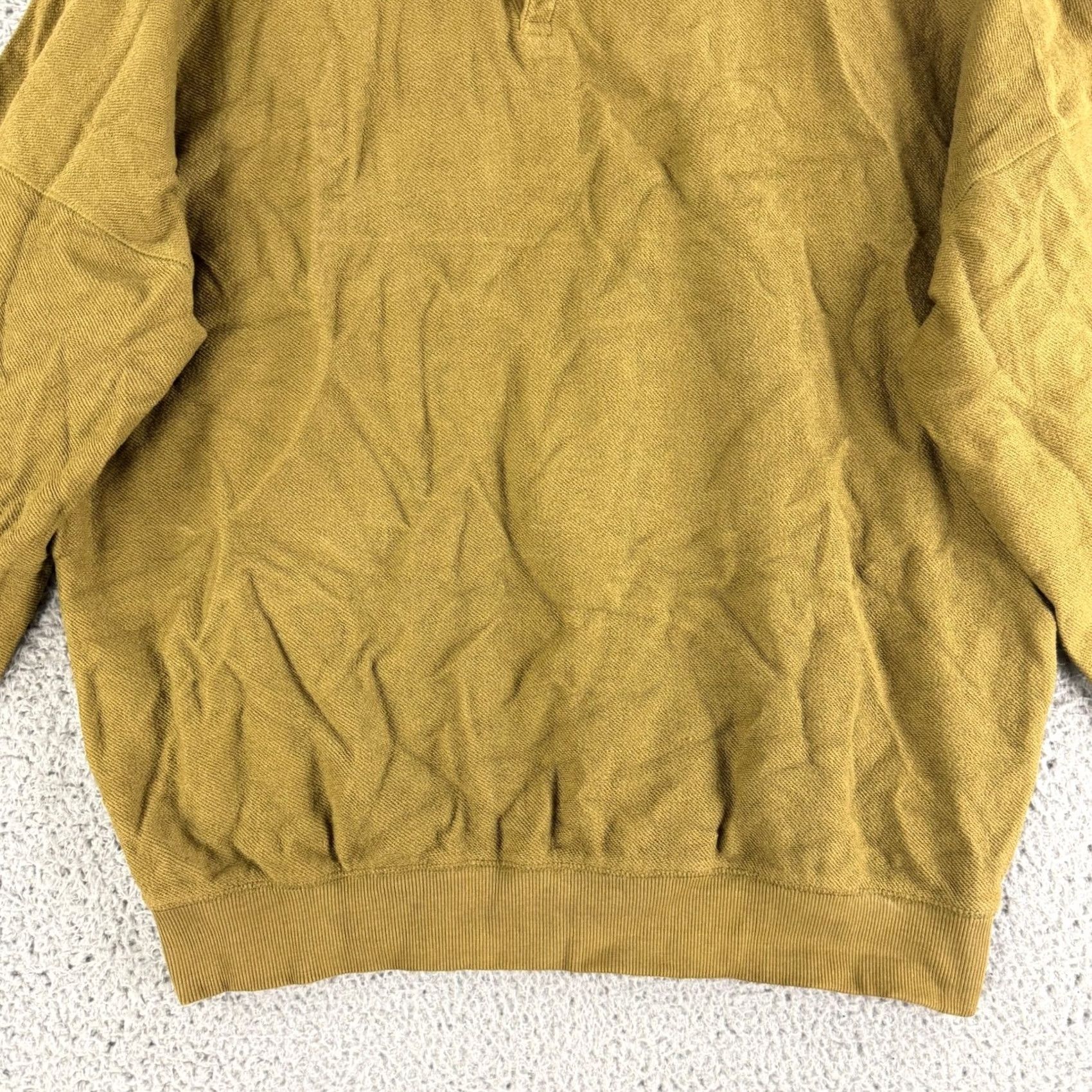 Vintage Standard Cloth Polo Sweatshirt Mens Large Olive Green 100% Cotton Pullover Shirt Mens L Green Cotton Pullover Polo Sweatshirt Size US L / EU 52-54 / 3 - 4 Thumbnail