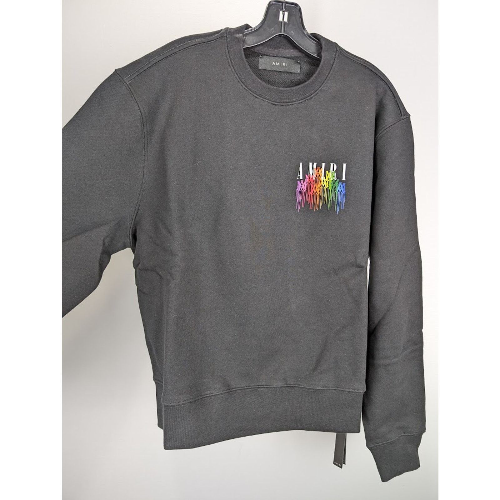 Amiri o1rshd1 MA Drip Collage Crewneck Sweater in Black Size US XXL / EU 58 / 5 - 9 Thumbnail
