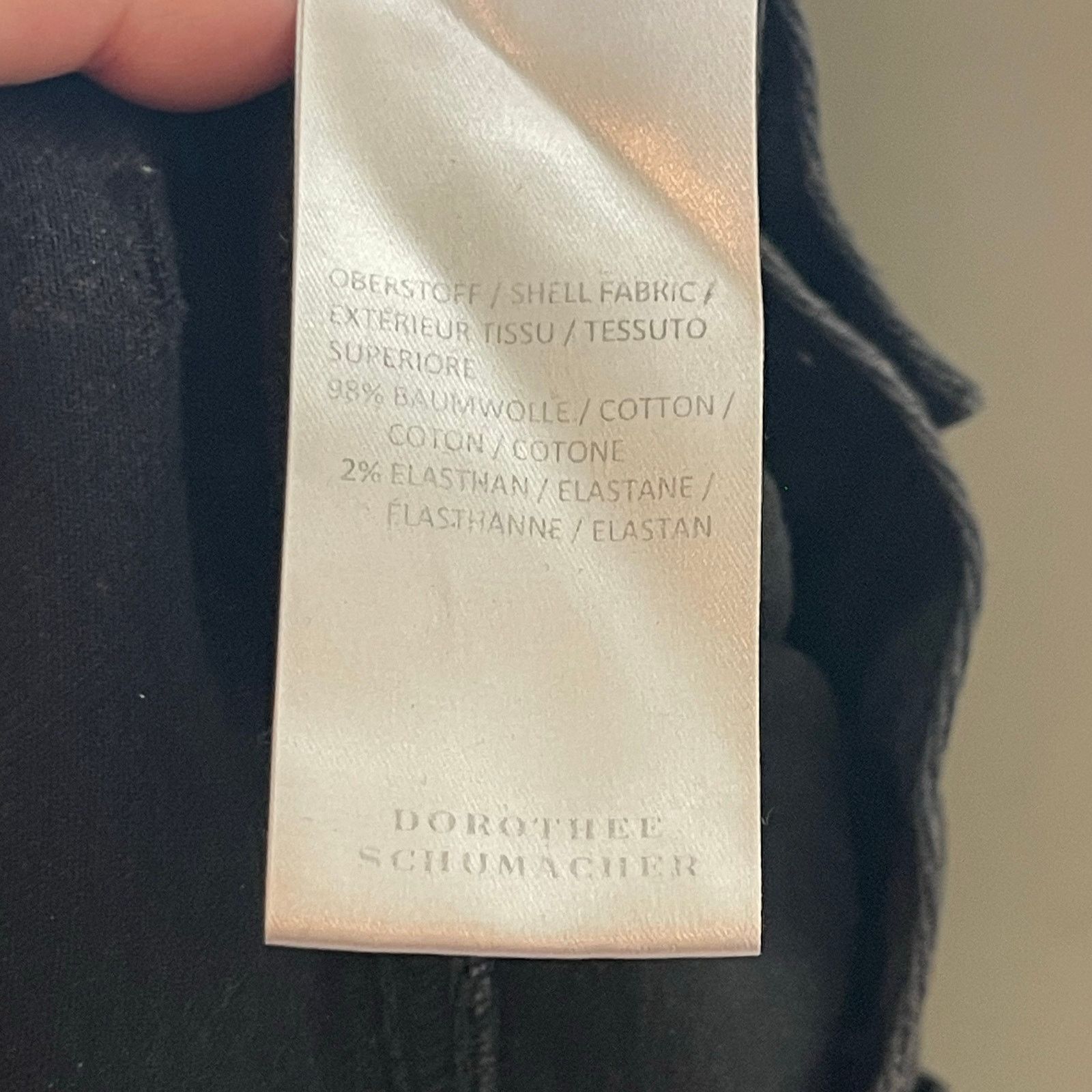 DOROTHEE SCHUMACHER Dorothee Schumacher black straight leg cropped jeans sz 4 Size 27" / US 4 / IT 40 - 6 Thumbnail