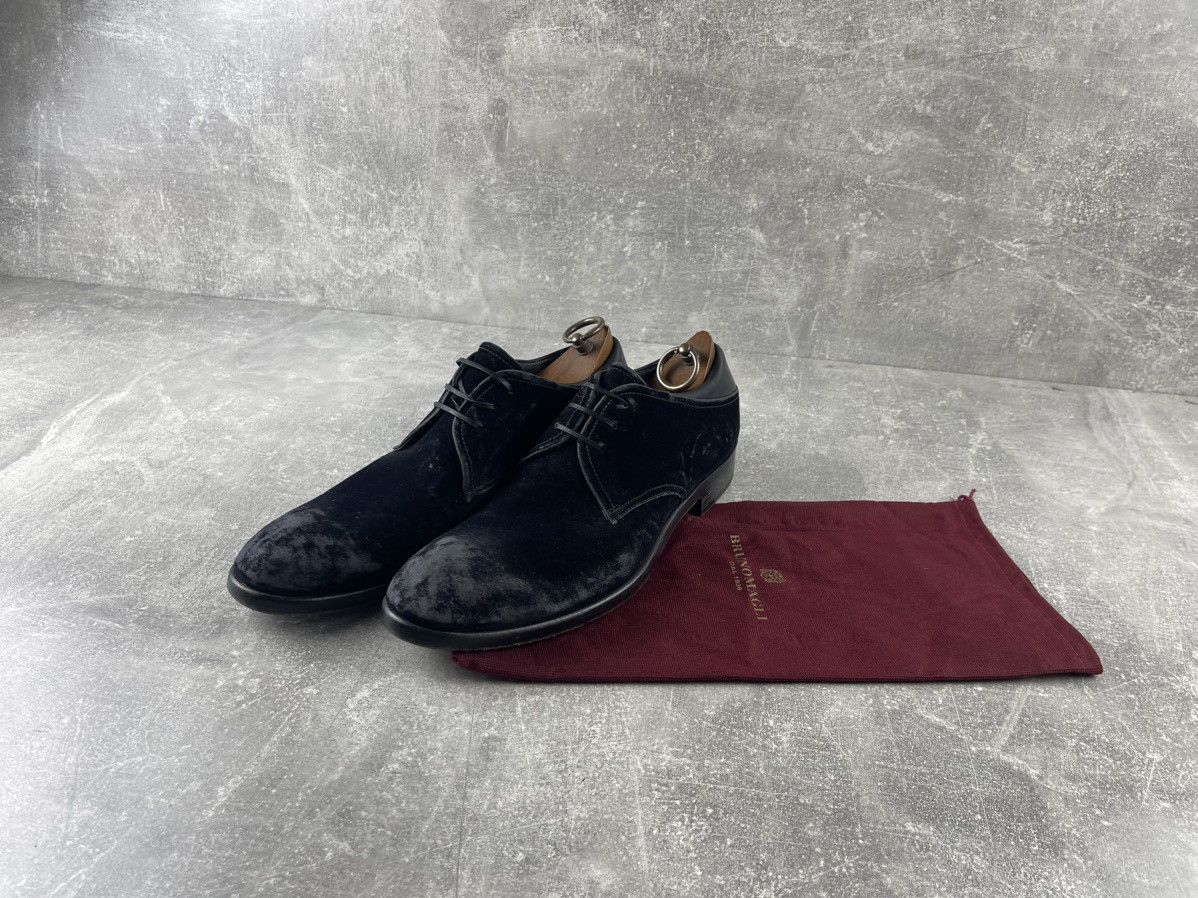 Jo Ghost Jo Ghost Avant Garde Distressed Velvet Derby Shoes Black Size US 12 / EU 45 - 8 Thumbnail