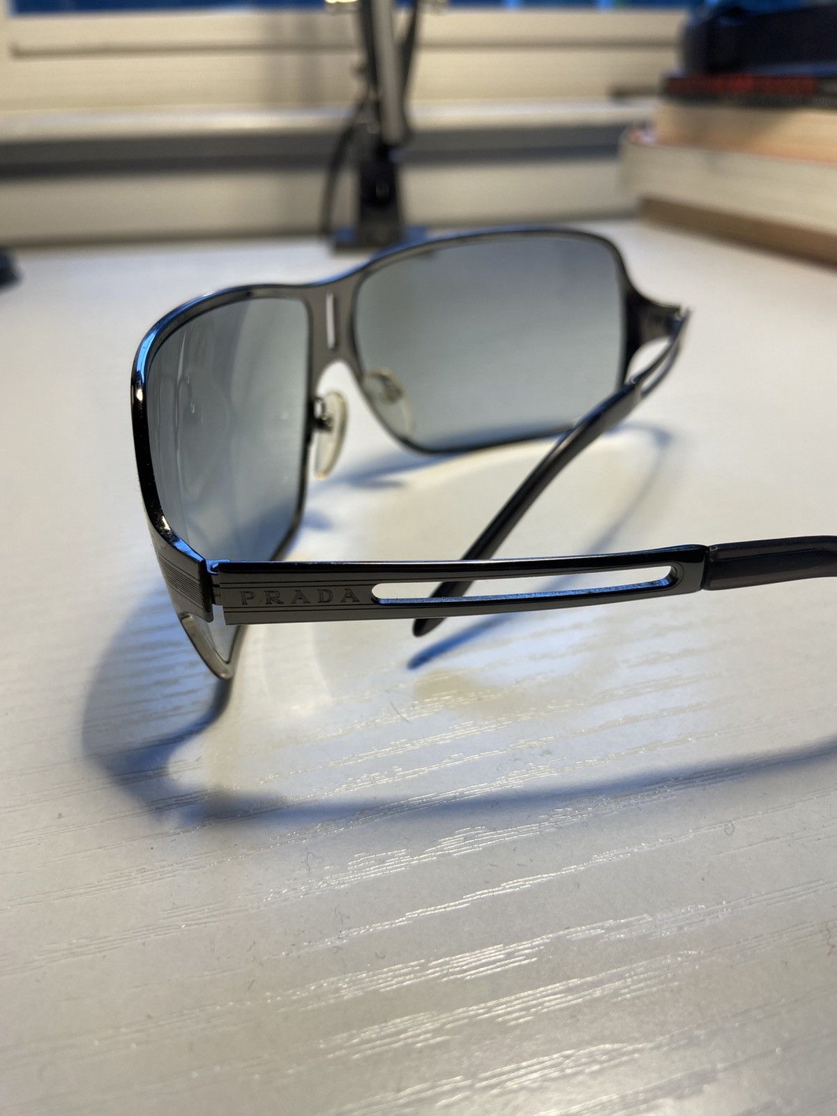 Prada Grey/Silver Prada Aviators Size ONE SIZE - 2 Thumbnail