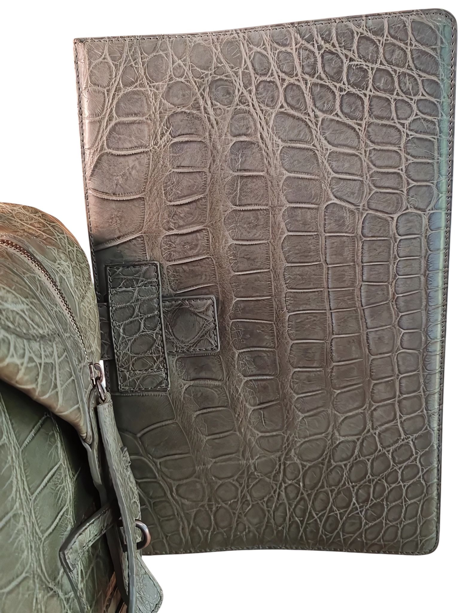 Giorgio Armani REAL CROCODILE LEATHER BAG WITH CROCODILE FOLDER Size ONE SIZE - 7 Thumbnail