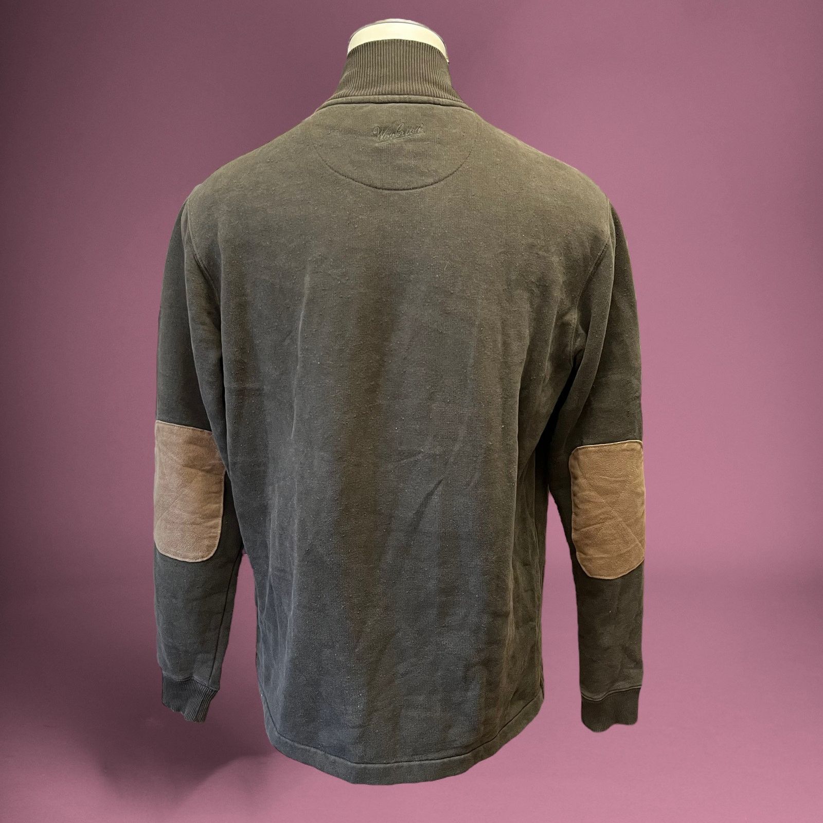 Other Woolrich Mens Medium Quarter Zip Elbow Pads Sweatshirt 00004 Size US M / EU 48-50 / 2 - 2 Thumbnail