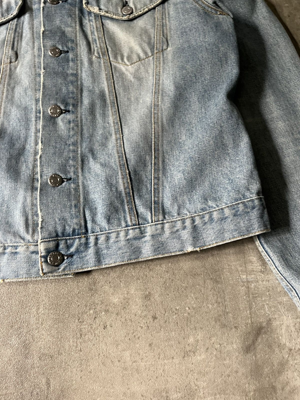 Helmut Lang Helmut Lang Vintage Clean Broken Denim 2 Pocket Jacket Size US M / EU 48-50 / 2 - 8 Thumbnail