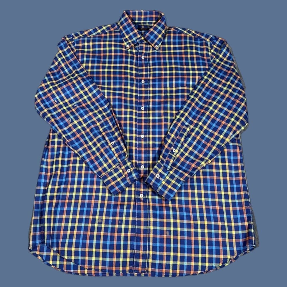 Paul & Shark Paul & Shark Yachting Shirt Mens XL Blue Multicolor Plaid Button Down Cotton Size US L / EU 52-54 / 3 - 1 Thumbnail