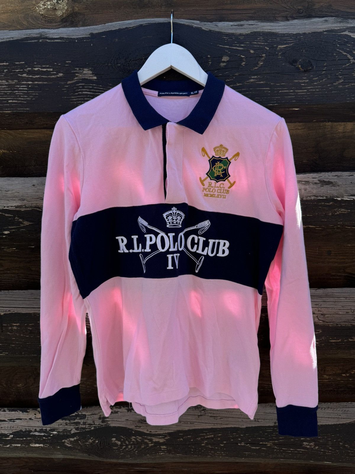 Polo Ralph Lauren Vintage Ralph Lauren y2k polo rugby Chief Keef style pink Size XL / US 12-14 / IT 48-50 - 1 Thumbnail