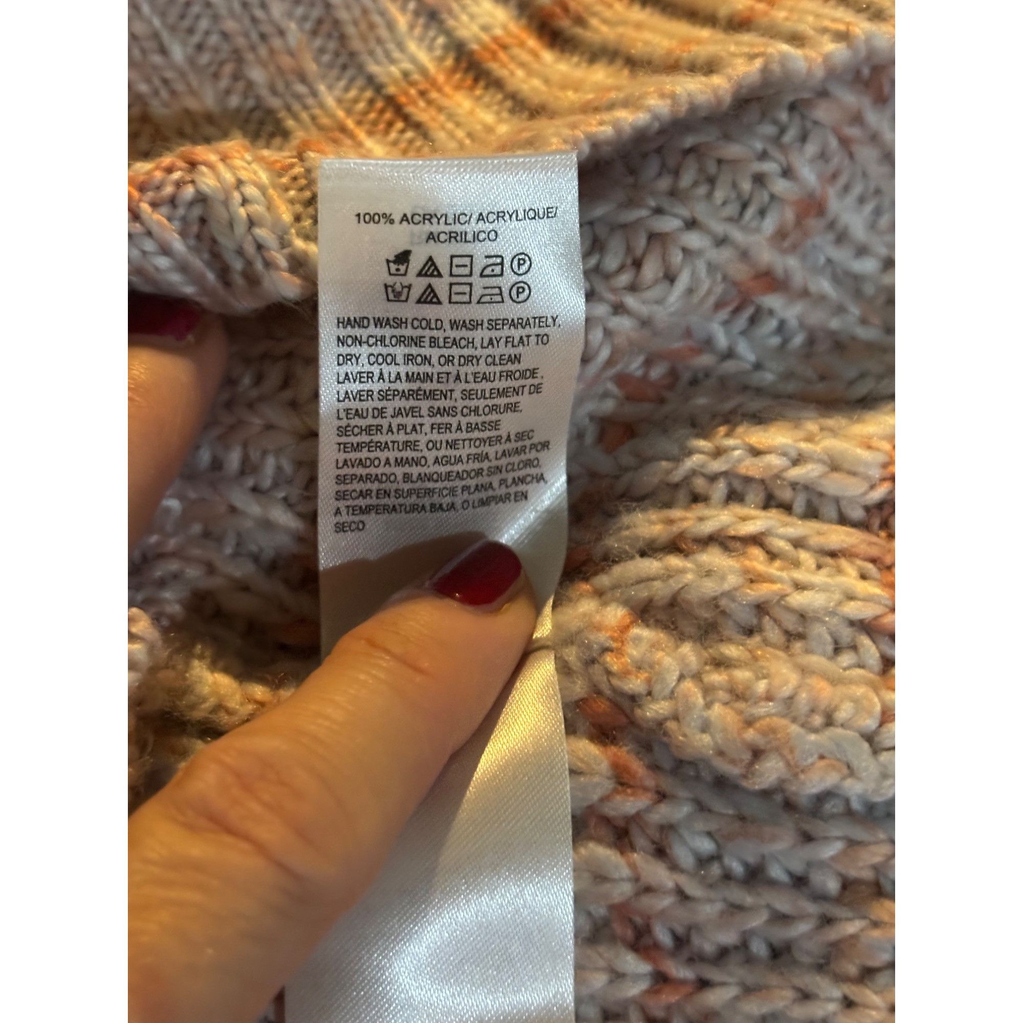 Lucky Brand Lucky Brand Marled-Knit Crewneck Sweater, Pink, Sz. M Size M / US 6-8 / IT 42-44 - 9 Thumbnail