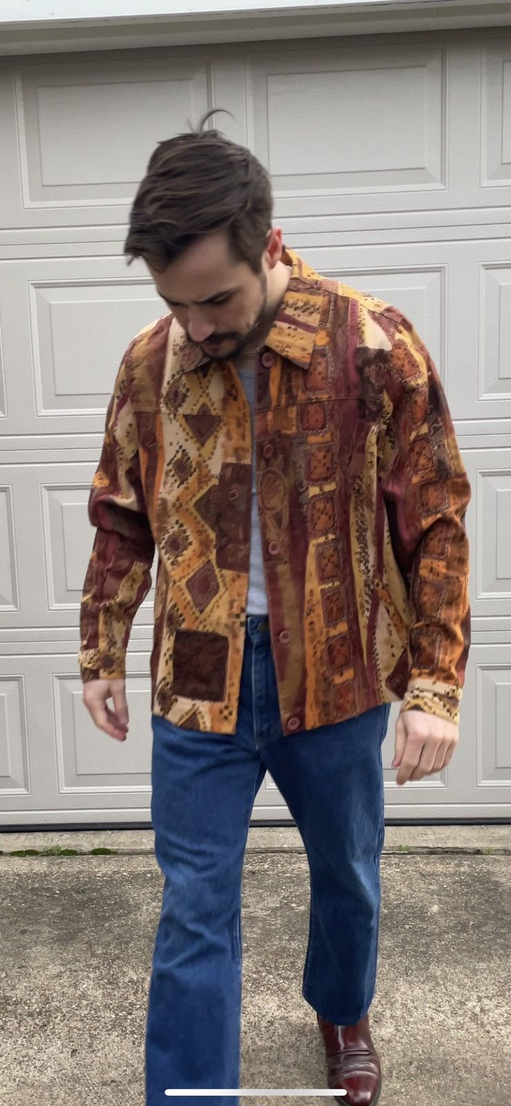 Japanese Brand × Vintage Vintage Hand Embroidered Floral EARTH Cropped Jacket Boxy Size US L / EU 52-54 / 3 - 2 Thumbnail